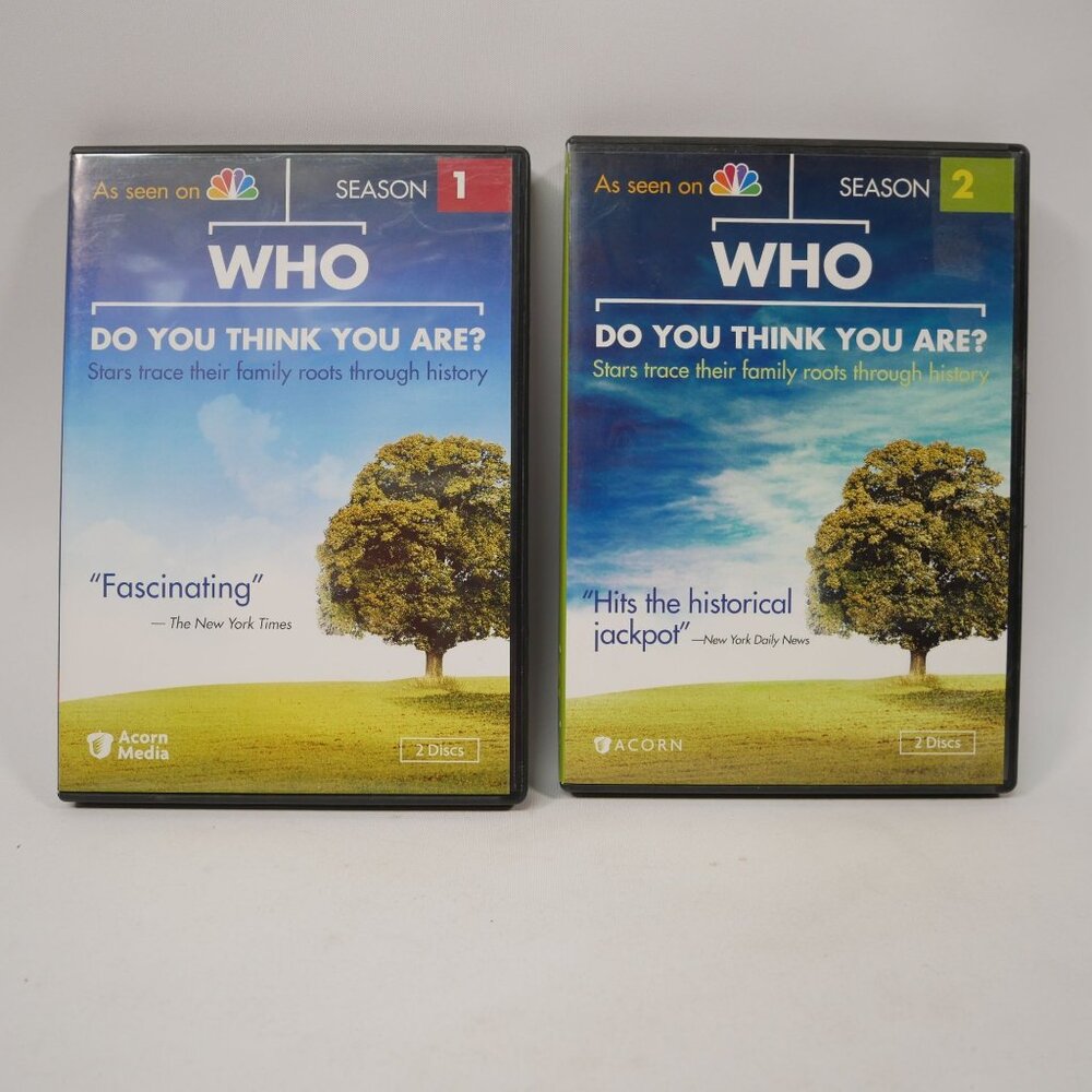 Who Do You Think You Are? Seasons 1 & 2 DVD Set - Celebrity Genealogy TESTED